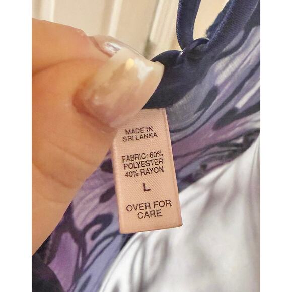 Vintage 90s Victoria’s Secret Burnout Velvet Sheer Purple Long Slip/Gown Large - Picture 12 of 12